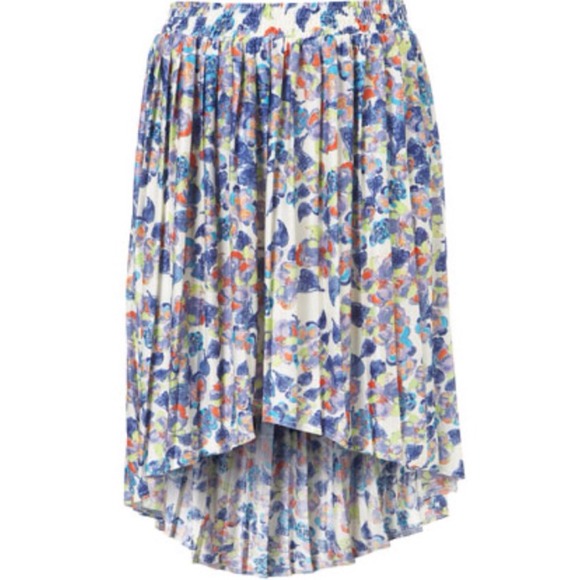 ‼️SOLD‼️Topshop floral high low skirt