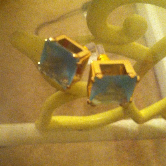 blue earrings