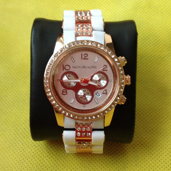 Rose gold Michael kors watch