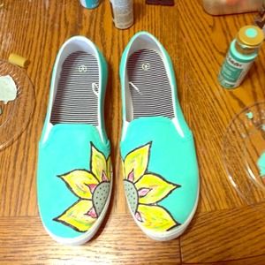 Hand painted shoes