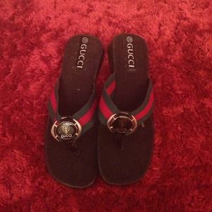 Gucci sandles.