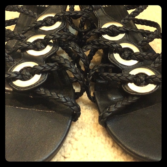 Black Gladiator sandals