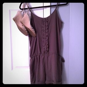 Cute green romper. Pair with wedges! Sm