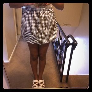 J. Crew Gingham Mini Skirt