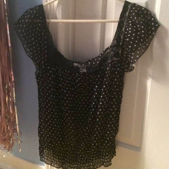 Black polka for shirt