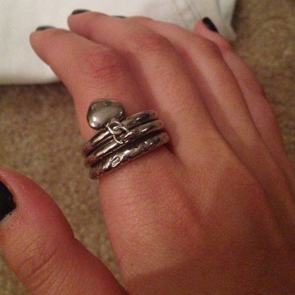 Silver-Plated stackable rings - Picture 2 of 3