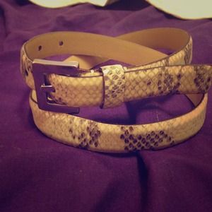 LOFT snakeskin belt