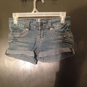 Denim jean shorts
