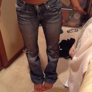 7 for all man kind light washed jeans