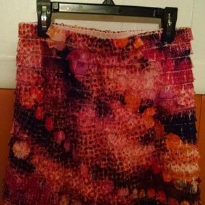 Graphic pencil skirt