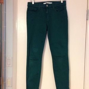 Joe's jeans - dark green skinnies - size 27