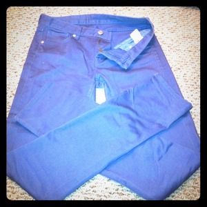 Uniqlo Cotton Blue Violet Jeans