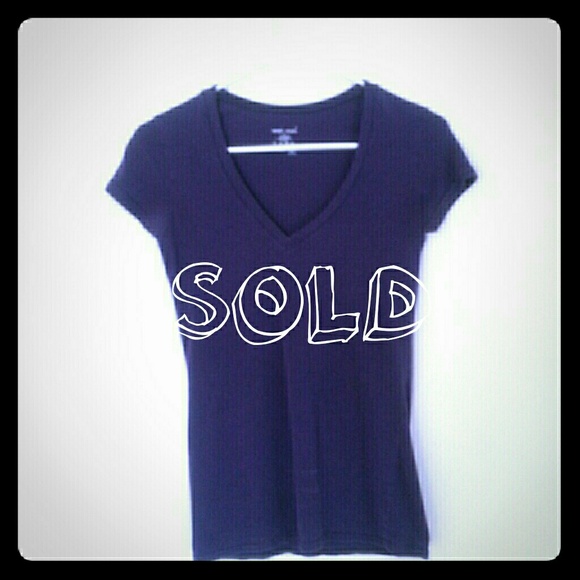 Purple V-neck