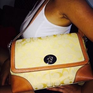 Coach shoulder bag and a wallet to match