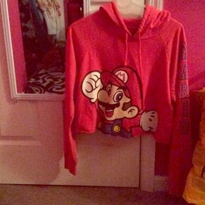 Super Mario Cropped hoodie