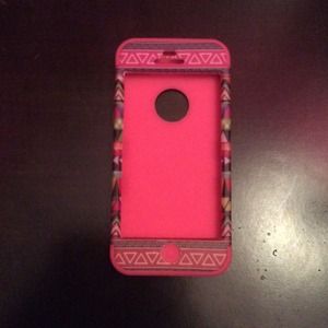 iPhone 5 3 layer tribal print case