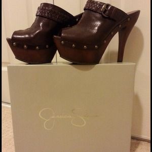 Jessica Simpson Wilone Clog Platform Heels