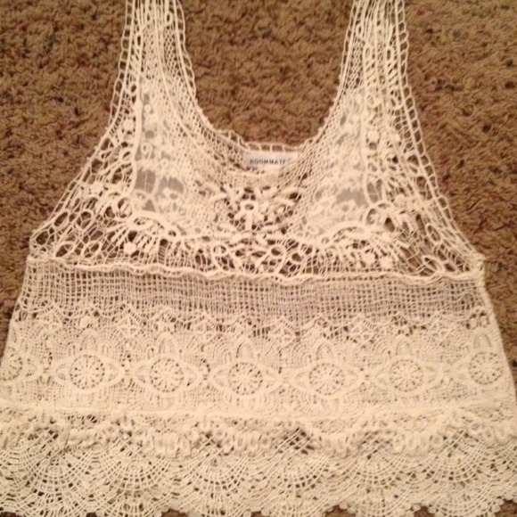 Ivory crochet lace top - Picture 3 of 3