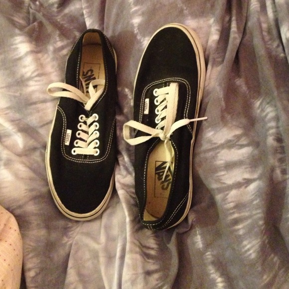 Plain Black Vans. Worn only once.