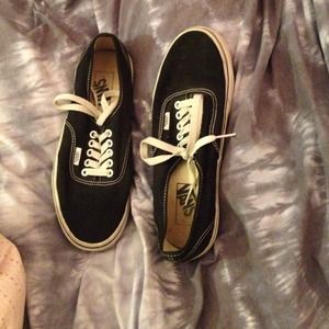Plain Black Vans. Worn only once.