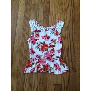 floral peplum top