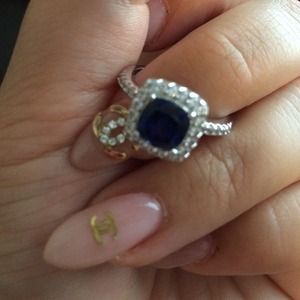 Blue zafire ring size 8