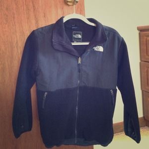 North Face girl's black Denali fleece jacket
