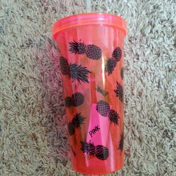 VS PINK Pineapple Tumbler