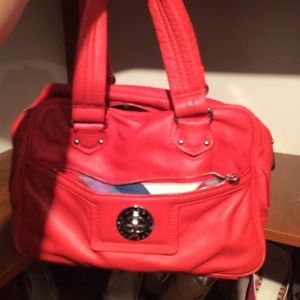 Marc by Marc Jacobs - red leather hand bag