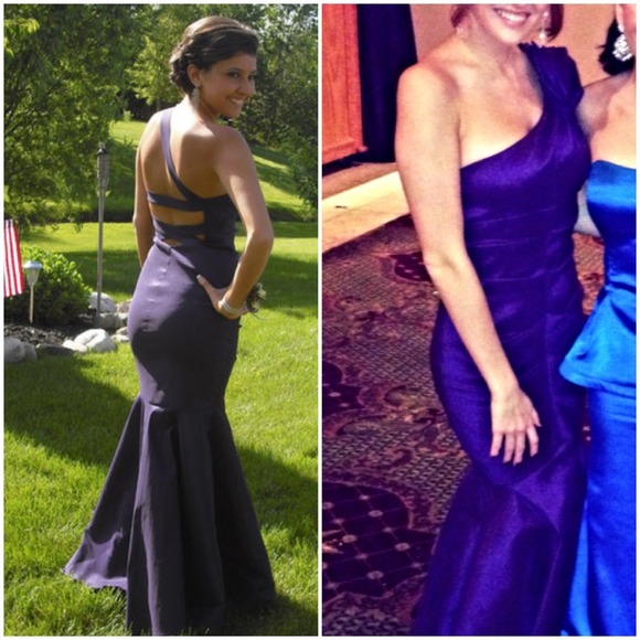 Purple Mermaid Gown