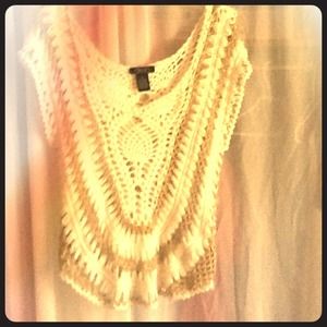 Beautiful Gold and cream crossed shirt