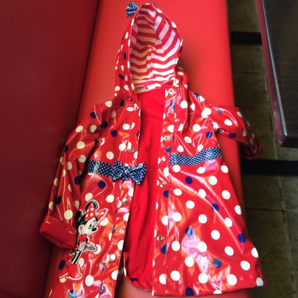 Minnie Disney store rain coat for girl