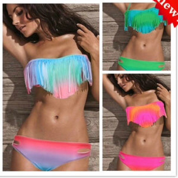 Fringe swim bikini