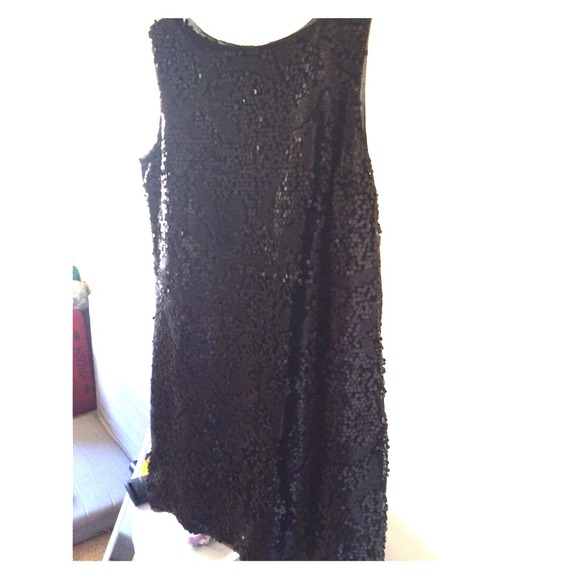 Benetton black sequence dress