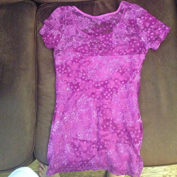Purple Wet Seal top. NWOT - Picture 3 of 4