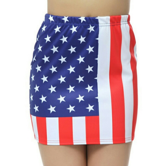 American Flag Pencil Skirt