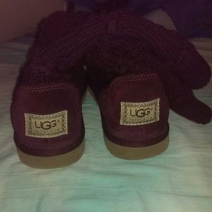 Dark purple Ugg boots