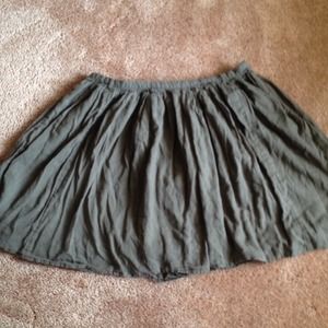 Old Navy, forest-grey green throw back skirt!