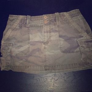 American Eagle Outfitters Camo Mini Skirt
