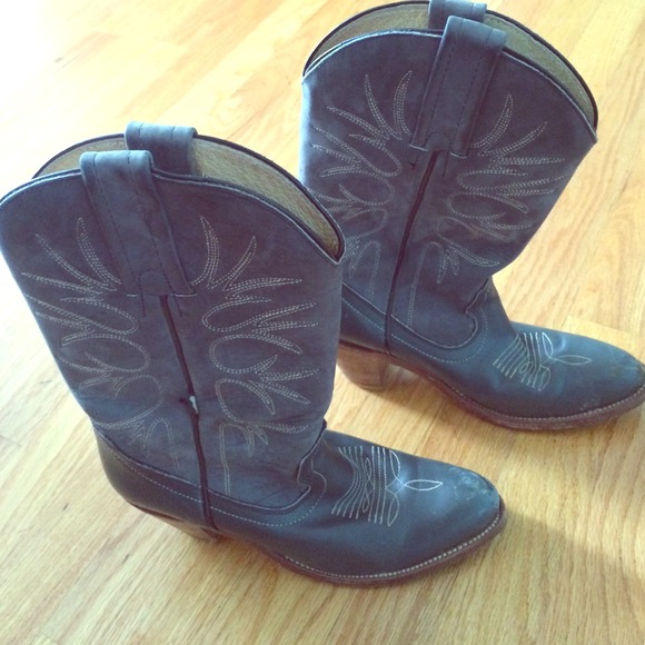 Dark grey Frye boots