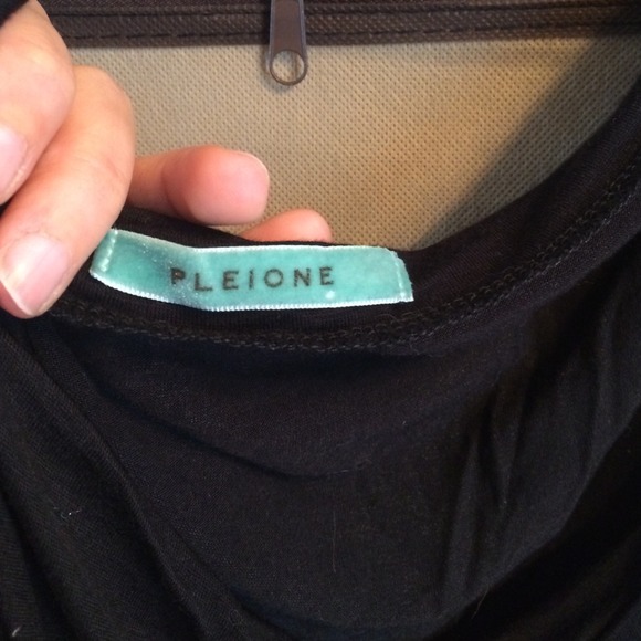 Pleione Black Tank with Beaded Embellished Straps - Picture 3 of 4