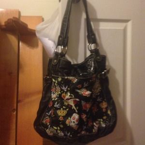 Ed hardy style leather purse