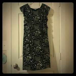 Madewell multi print dress NWT