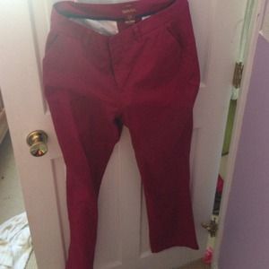 Maroon merona pants.