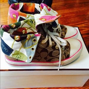 Fold over coach sneakers