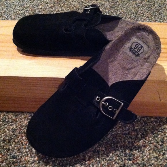 Never been worn, Route 66 black clog shoes!