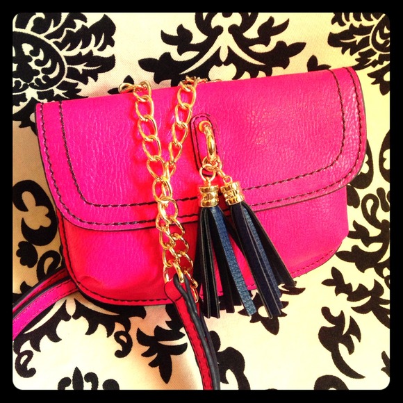 Melie  Bianco Pocket Purse (pink/blue) small