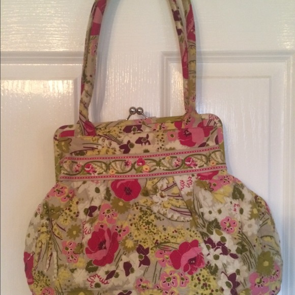 Vera Bradley Make Me Blush Retired Kisslock purse