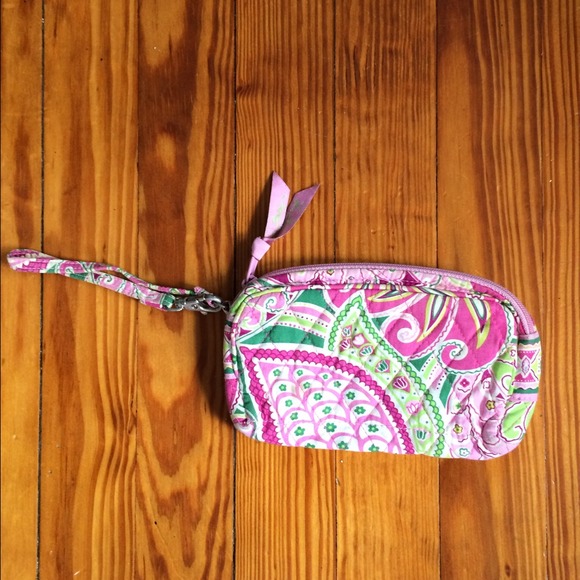 Pink Vera Bradley wristlet