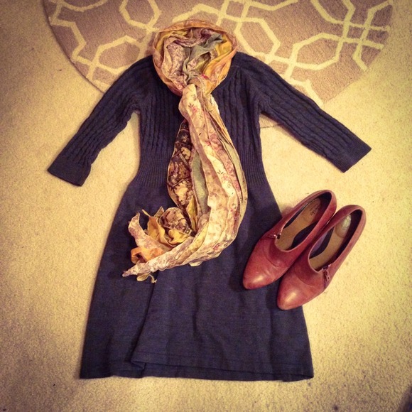 Pink Rose Dresses & Skirts - Grey Sweater Dress